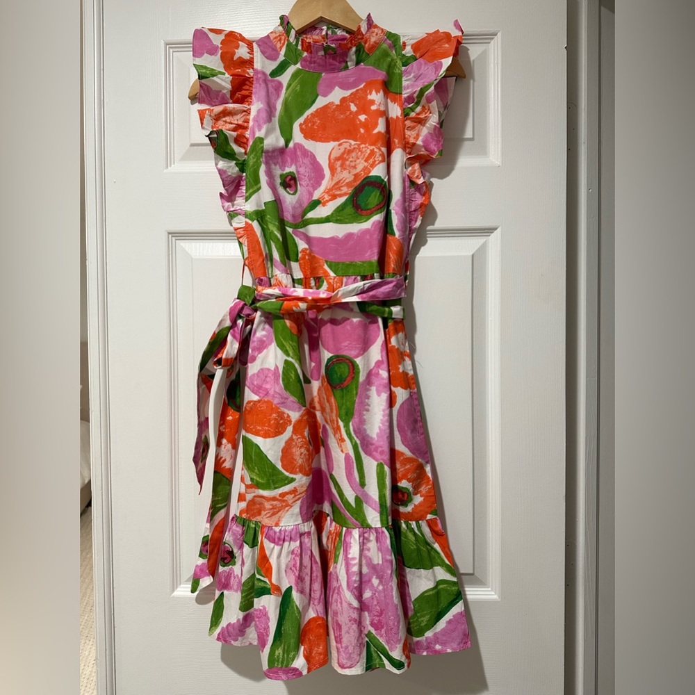 Banjanan Bulbul Dress In Euphoric Bloom Vivid